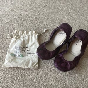 Storehouse Flats Metallic Grape size 9